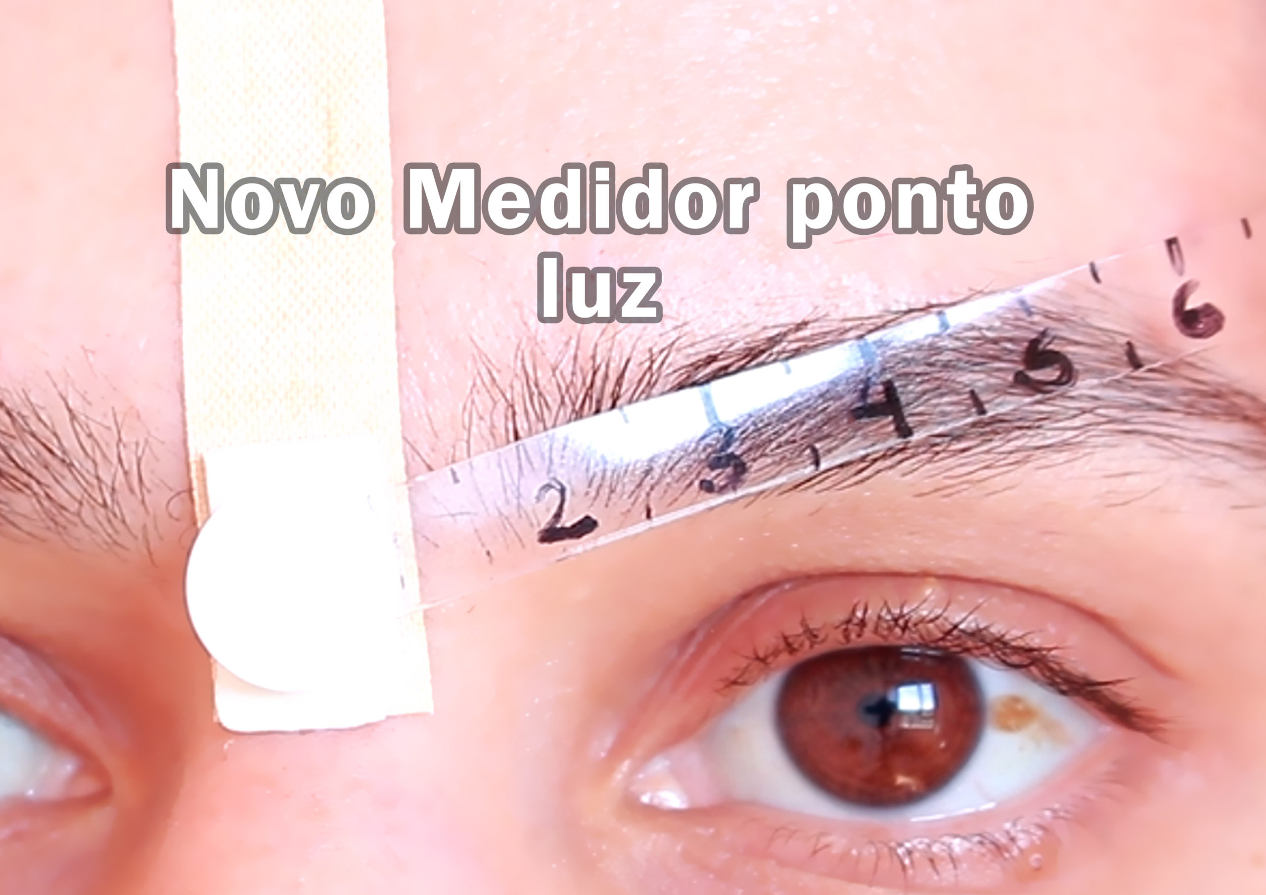 Medidor ponto luz em régua